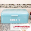 Bread Box Bread Bin with Hinged Lid Space Saving Storage Box for Longer & Fresher Meals Bread Buns Pastries & Cakes