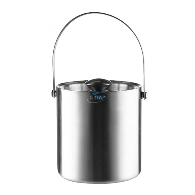 For Parties And Buffet Ice Bucket Large Ice Container Champagne Wine Bottles Stainless Steel Ice Bucket With Lid And Tong