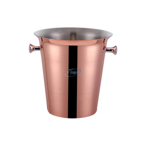 Personalized 3 Liters Portable Double Wall Ice Bucket Stainless Steel Ice Bucket for Beverage Bucket