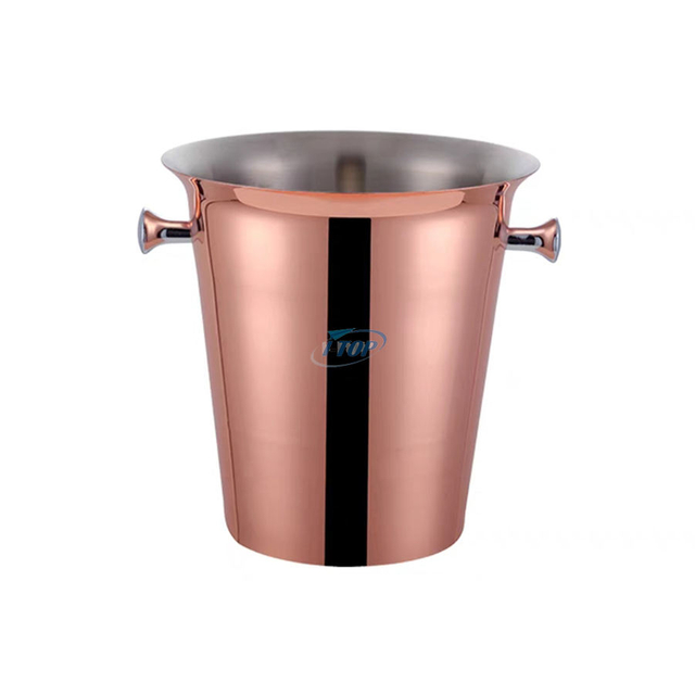 Personalized 3 Liters Portable Double Wall Ice Bucket Stainless Steel Ice Bucket for Beverage Bucket