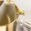 Custom Logo 5.35 Gallons stainless steel ice bucket Metal Drink Tub Twine Ice Bucket With Lid And Ice Scoop