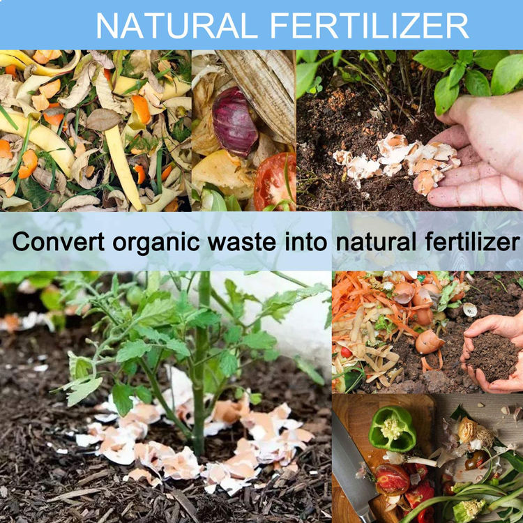 Kitchen Compost Pail for Counter or Under Sink 1.3 Gallon Metal Indoor Home Apartment Eco Biodegradable Compost Bin