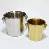 Metal Double Wall Ice Bucket with Lid, Ice Tongs and Strainer 3L Insulated Ice Bucket for Cocktail Bar, Wine, Bar Accessories