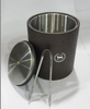 hotel room pu leather mini small beer wine champagne stainless steel ice bucket wine chiller cooler ice bucket with tong