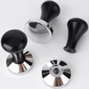 Espresso Tamper Set 51mm-58mm Flat Base Professional Barista Espresso Black Aluminum Alloy Coffee Tamper