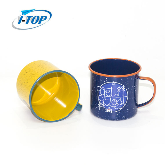 Hot Selling wholesales camping enamel mug coffee tea mug single cup colorful