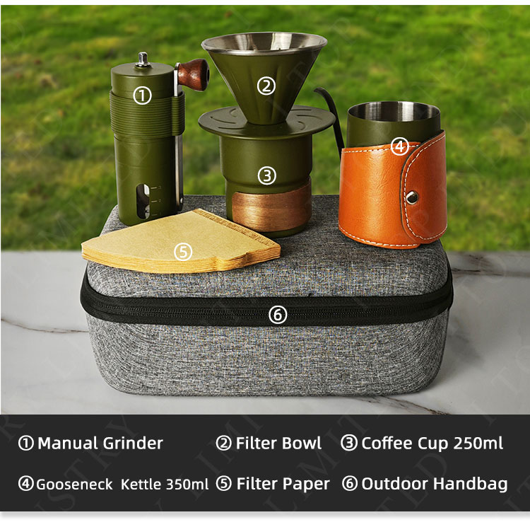 pour over coffee travel kit