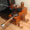 Solid Wood Stainless Steel Handle Coffee Tamper Portafilter Espresso Kit Chassis Distributor Needles Stirrer