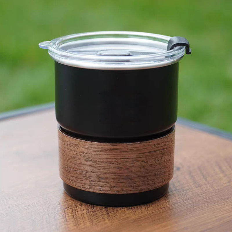Portable Coffee Mug 300ml Single Layer 304 Stainless Steel Beer Curling Water Camping Cup