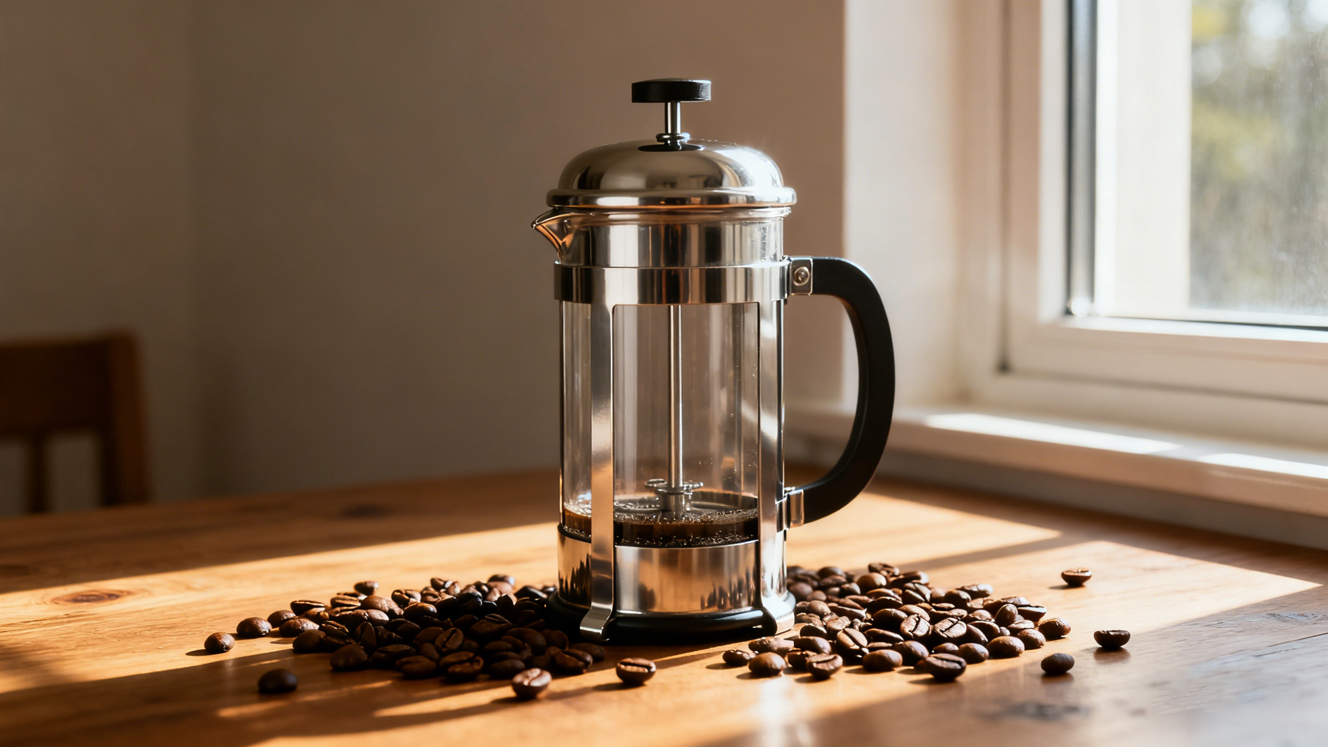 french press glass or stainless steel