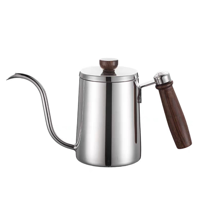 Stainless Steel 304 Drip Kettle Gooseneck Kettle Handle Drip Coffee Pot Teapot Long Spout Kettle