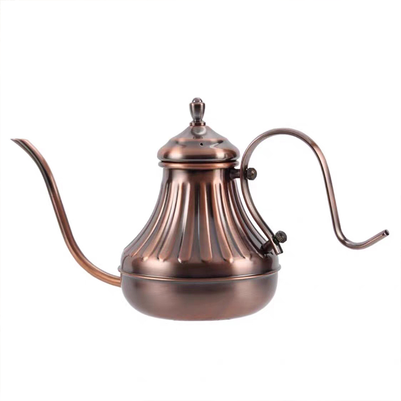 Drip Kettle Fashion 304 Stainless Steel Handle Drip Coffee Pot Teapot Long Gooseneck Spout Kettle Gooseneck Coffee Kettle