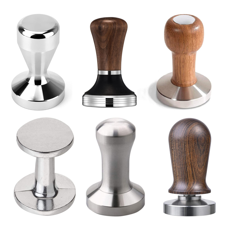 304 Stainless Steel Calibrated Espresso Tamper Coffee Powder Press 58mm With Flat Base