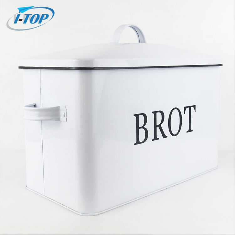 Best-selling stainless steel bread box Metal bread bin food container for kitchen