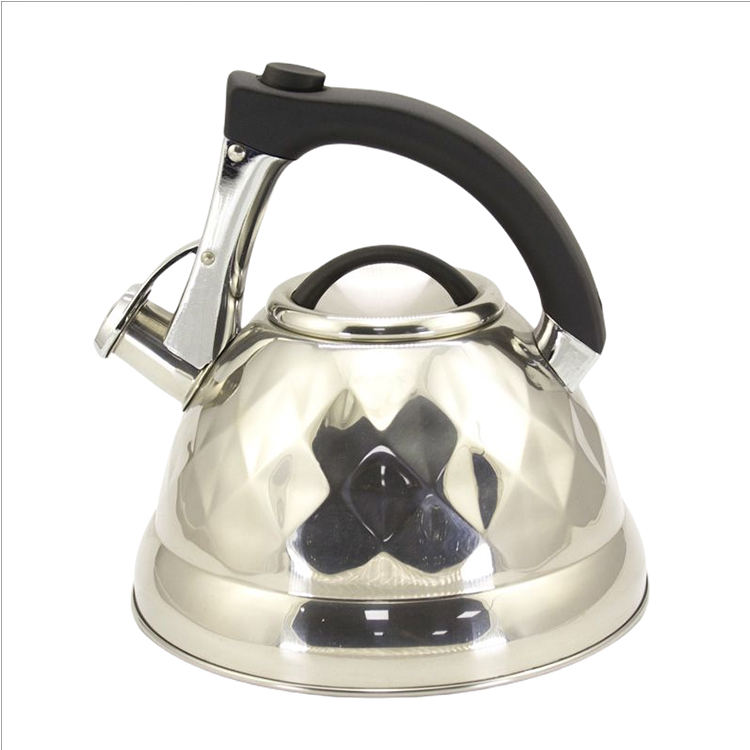 IT-CP1056 Silver Color Painting stainless steel whistling tea kettle