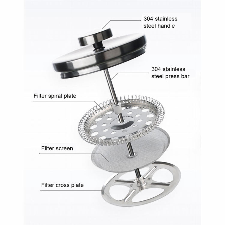 Eco-friendly Hot Sale Popular Coffee Press Bamboo French Press Coffee Maker