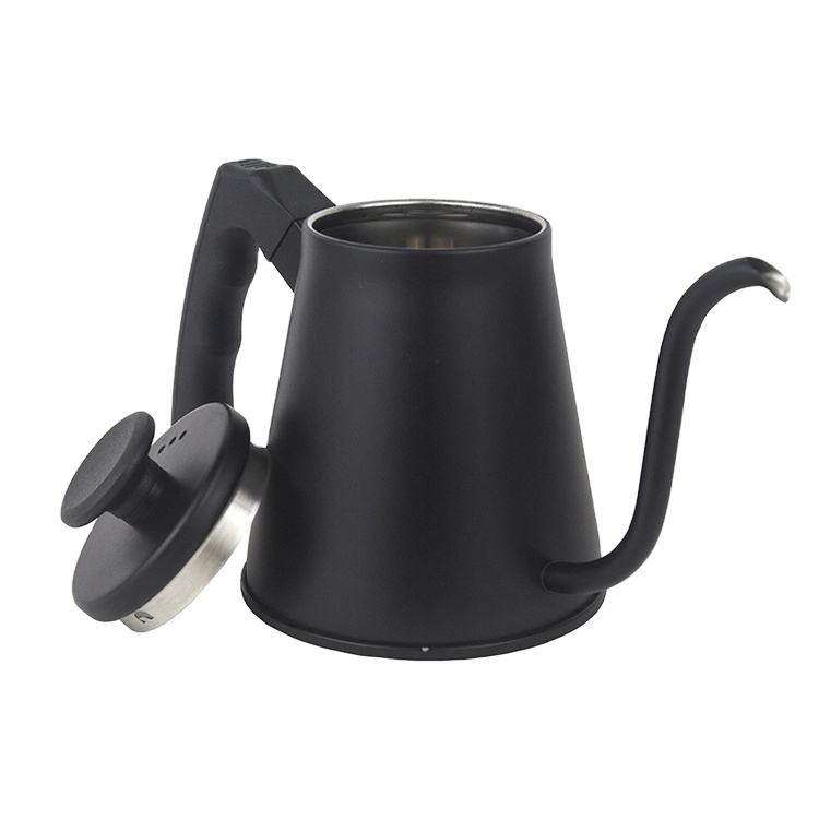 Gooseneck Kettle Wholesales 304 Stainless Steel Handle Drip Coffee Pot Teapot Nylon Black Handle Coffee Kettle