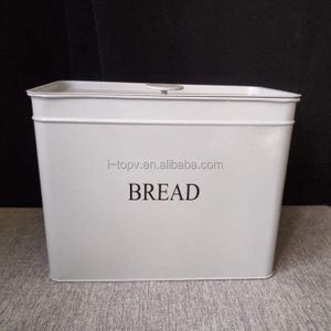 New Arrival Modern Bread Box with coffee tea canister set home kitchen countertop for loaf serving