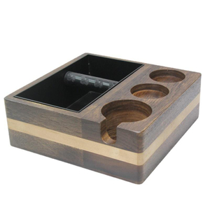 Espresso Knock Box, 58MM Espresso Accessories Organizer Box Compatible with All Espresso Accessories,Tamping Station Base 4 IN 1