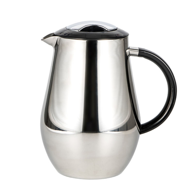 French Press Coffee Maker Stainless Steel Coffee Percolator Pot Double Wall & Large Capacity Manual Coffee Containers
