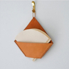 Handmade Full Grain Leather Coffee Filter Paper Holder Minimalist Home Decoration