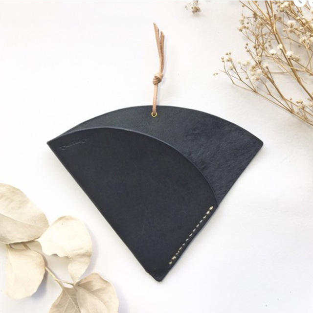 Luxury Coffee Filter Holder Genuine Leather Coffee Filter Holder Kitchen Paper Holder Pouch