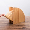 Coffee filter paper rack filter paper box bar storage rack storage box wooden dustproof V-shaped fan filter paper box
