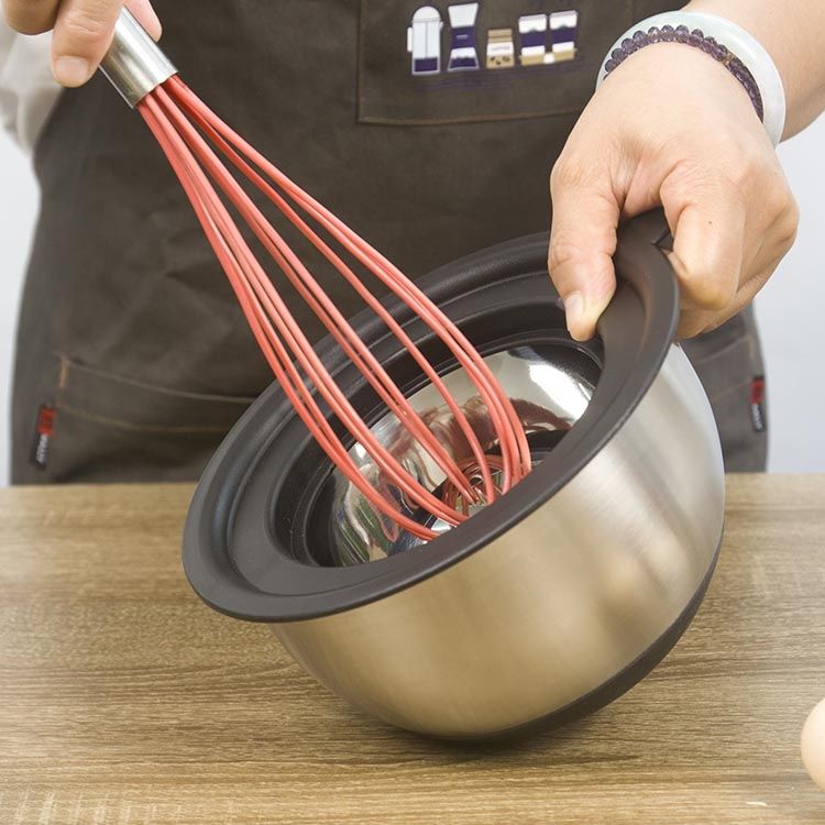 Multifunctional Stackable 2 PCS Set Colour Stainless Steel Salad Mixing Bowl For Baking