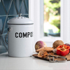 Kitchen Compost Bin for Kitchen Countertop - 1.0 Gallon Compost Bucket with Lid for counter-top breeding fertilizer