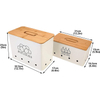 Onions Potatoes and Garlic Storage Box Canisters Set Storage Box