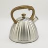 IT-CP1018 High Quality Silver Color Painting stainless steel kettle bells whistling tea kettle