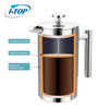 Wholesale Vacuum Double Wall Manual Stainless Steel Filter Mesh Coffee Maker French Press Coffee Pot