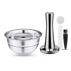2022 New Product Nespresso Refillable Compatible Coffee Filter Capsule Pods Reusable Stainless Steel Coffee Capsule