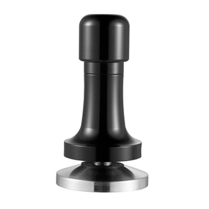 Black Aluminum Handle And Stand Barista Espresso Tamper 51-58mm Base Coffee Tamper with Spring