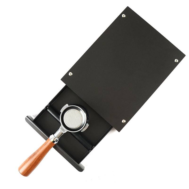 Espresso Knock Box Drawer Coffee Knock Box Drawer Stainless Steel Detachable Coffee Ground Knock Container with Removal