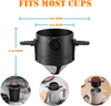 Innovative Coffee Filter 304 Stainless Steel Pour Over Coffee Dripper