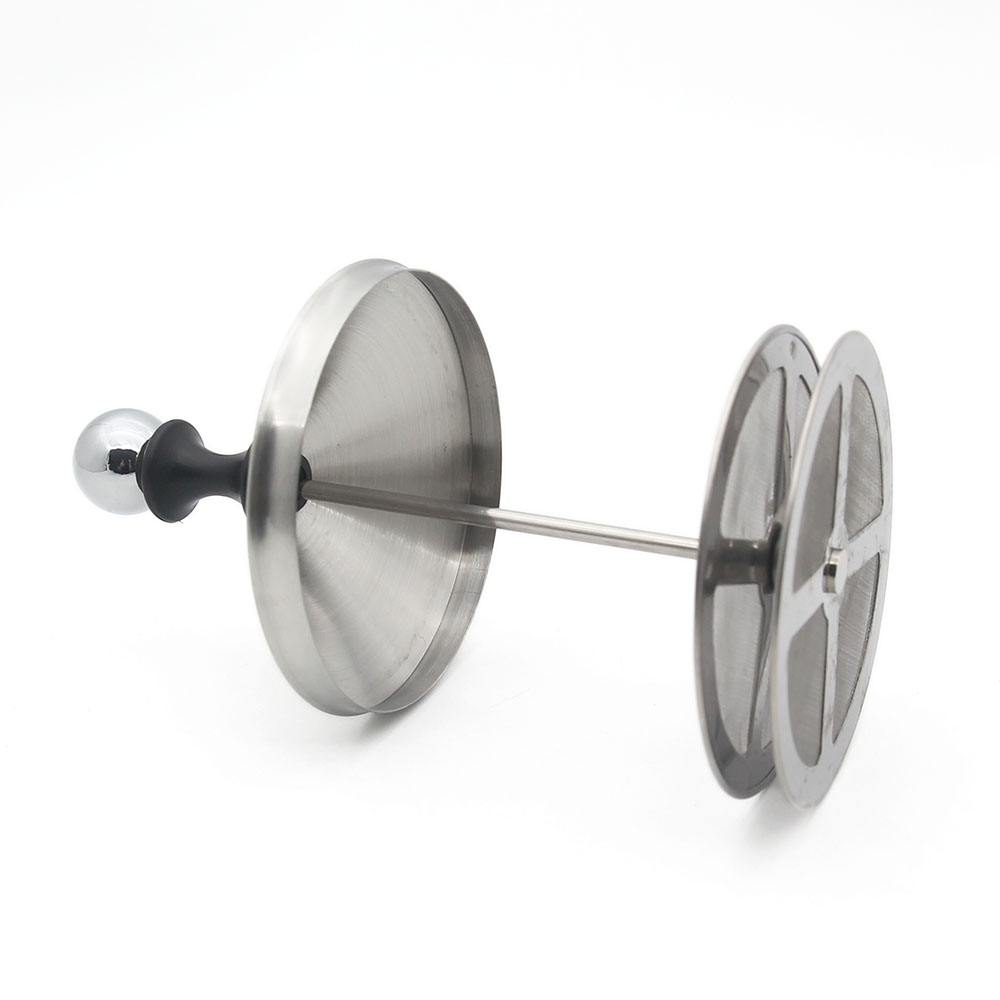 400ML/800ML Stainless Steel Manual Milk Frother Double Mesh Foamer Whisker The Double Sieve And Special Pressure Mechanism