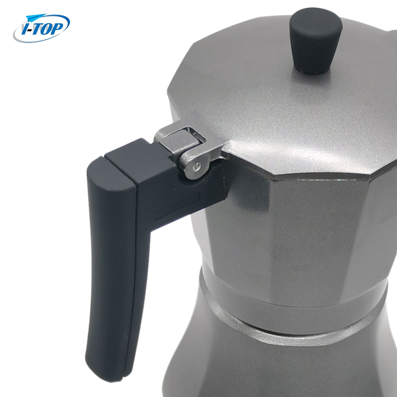 Aluminum Alloy Bakelite Handle Espresso Maker Moka Pot Mocha Stovetop Coffee Maker Pot Heat Induction Available Nylon Handle