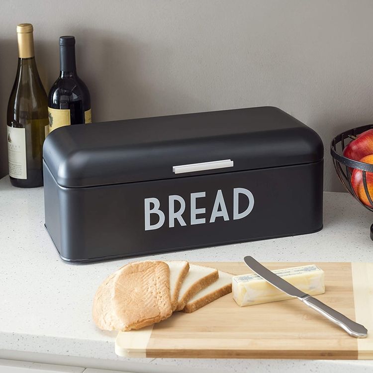 Wholesale Good Quality Stainless Steel Food Bread Storage Box High Capacity Metal Bread Bin Container For Kitchen