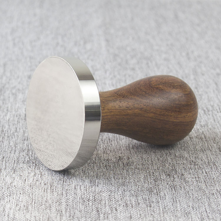 Classic Wood 49 51 53 57 58mm Base Espresso Coffee Tamper for Coffee Powder Press