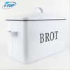 Factory Direct Custom Stainless Steel Bread Storage Box Wholesale Unique White Porcelain Food Bin Cosmetic Airtight Storage Box