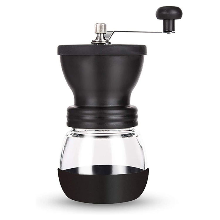 Adjustable Washable Hand Crank Portable Ceramic Burrs Coffee Bean Mill Mini Conical Manual Coffee Grinder