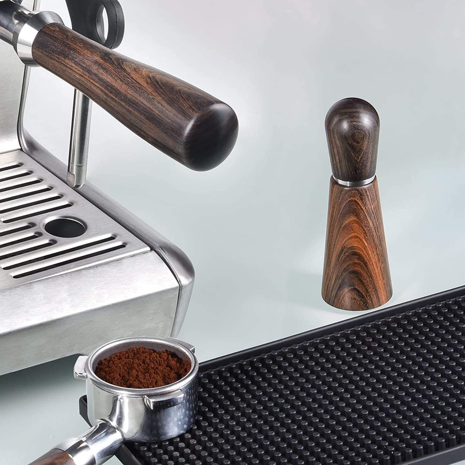 Espresso Tool Coffee Distribution Tool Natural Wood Handle And Base Professional Espresso Stirrer