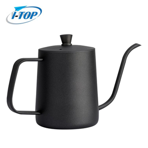 Upgrade 600 Ml Stainless Steel Barista Pour Over Coffee Travel Kettle Tea Kettle Pot with Gooseneck Espresso Coffee Maker