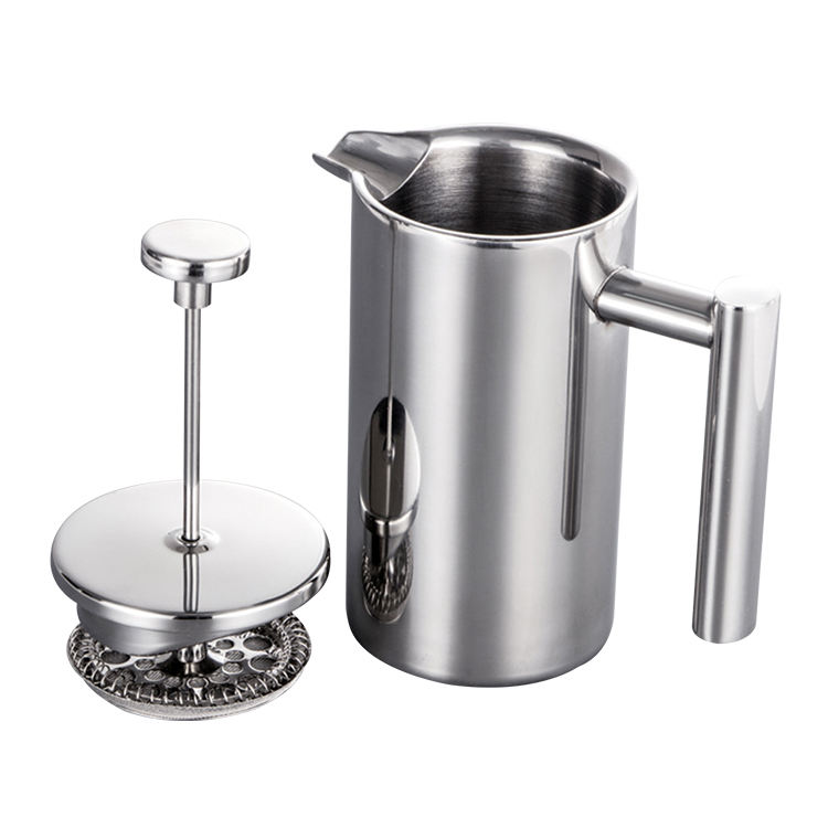 Coffee Maker 350ml 800ml 1000ml Double Walled Stainless Steel Cafetiere Insulated Coffee Tea Maker Pot