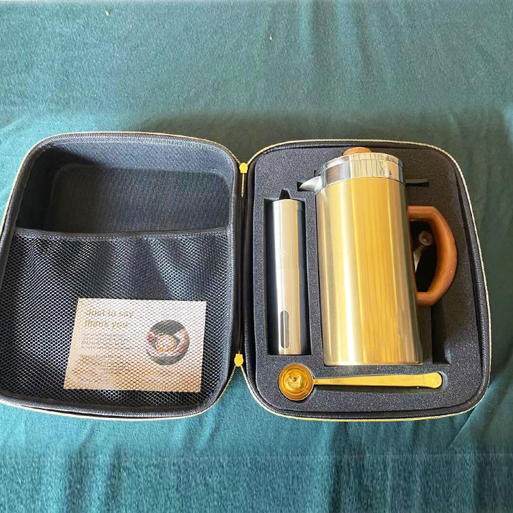 SS 304 with 4-Level Filtration Systems Dishwasher Safe Double Wall Stainless Steel coffee french press