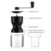 Small Acrylic Plastic Handle Manual Coffee Grinder Suitable for Home