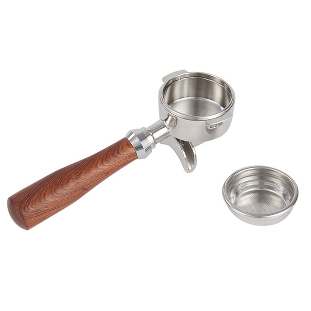Wooden Handle Stainless Coffee Portafilter 51mm 54mm 58mm