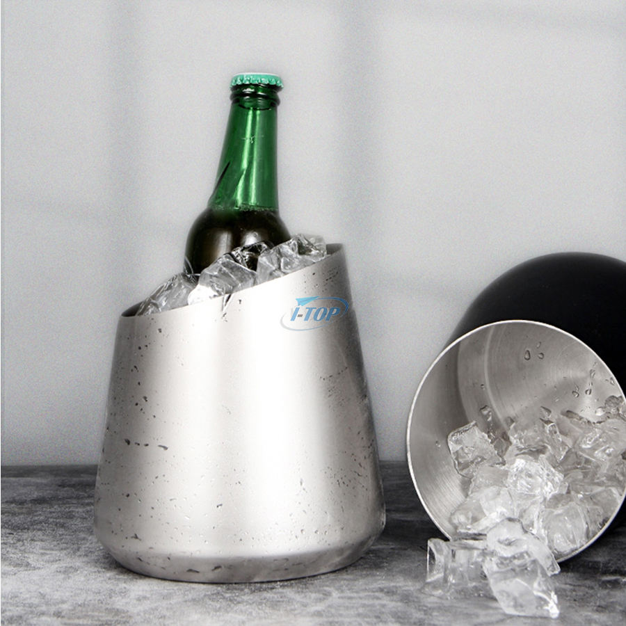 2022 New Arrival Stainless Steel Wine Beer Ice Bucket Drinks Champagne Bucket Ice Cooler for home bar Party