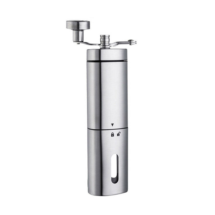 Stainless Steel Convenient Manual Coffee Grinder Commercial Adjustable Settings